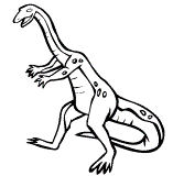 teckning dinosaurie